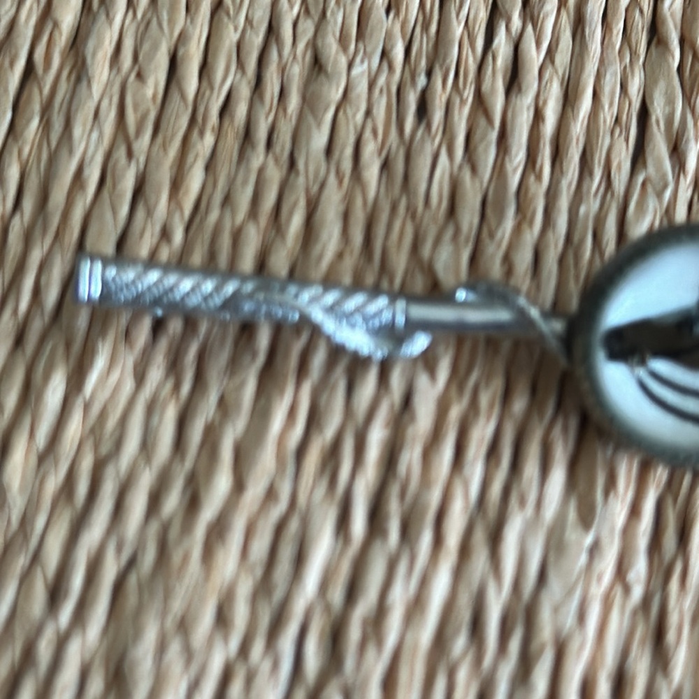 Vintage horse and riding crop Reverse painting equestrian silver tone brooch - Picture 7 of 10